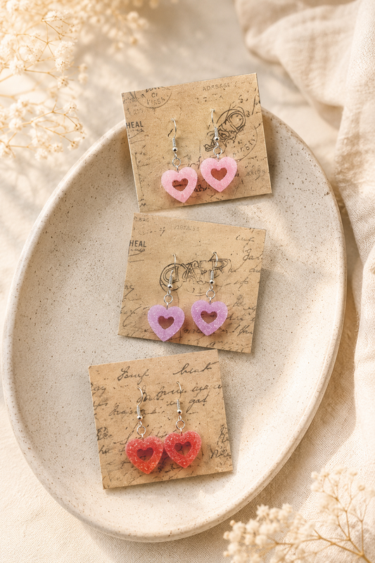 Candy Heart Earrings