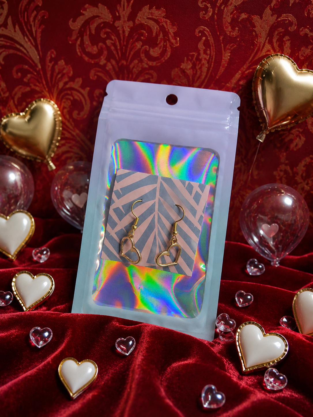 💛 Tilted Heart Earrings