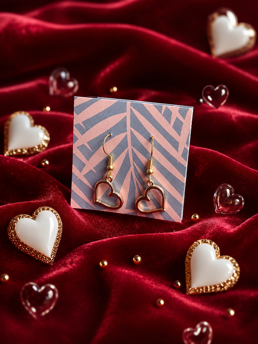💛 Tilted Heart Earrings