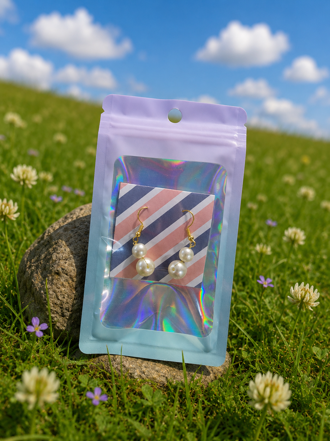 🥊 Double Pearl Earrings