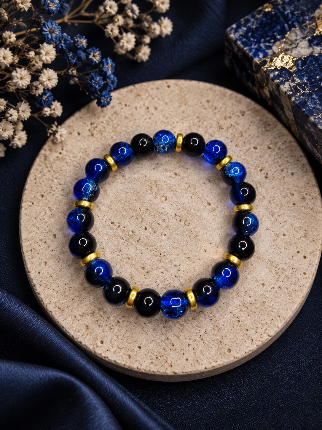 Midnight Blue Glass Bracelet