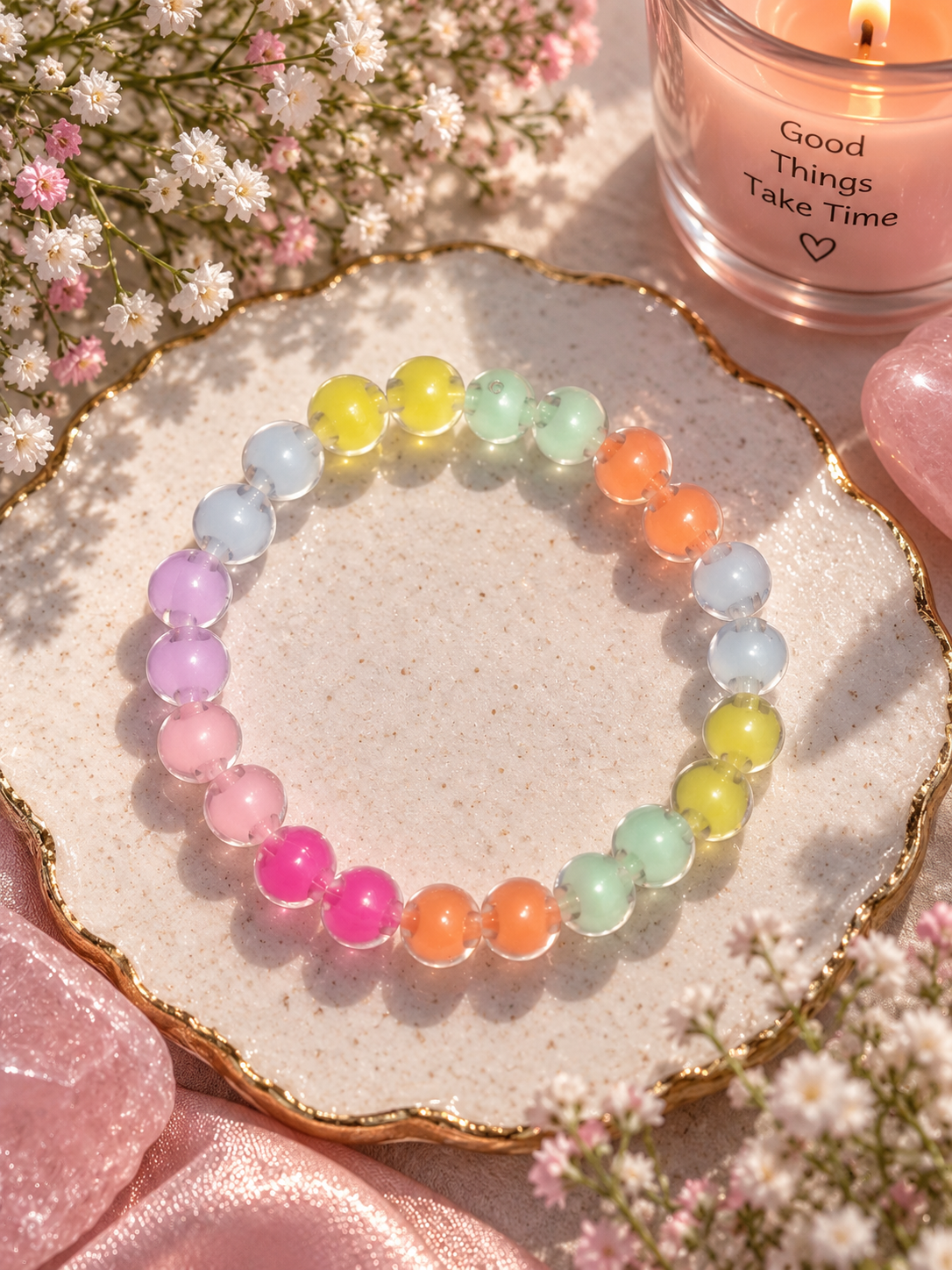 Rainbow Bead Bracelet