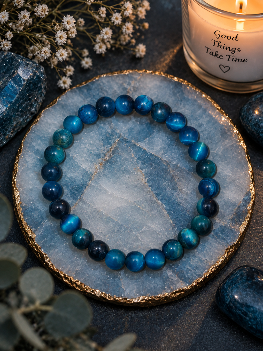 Blue Tiger's Eye Bracelet