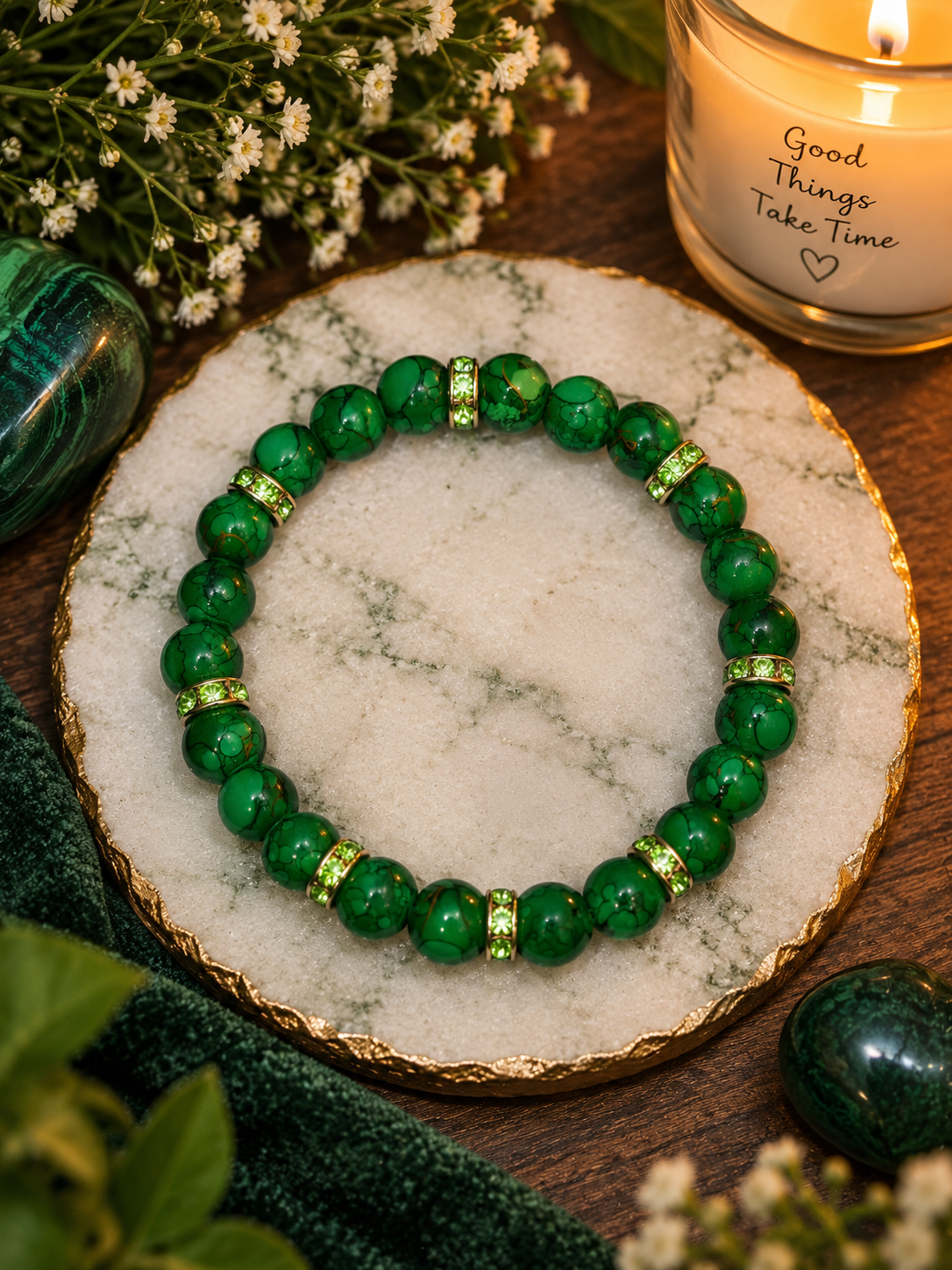 Emerald Web Bracelet