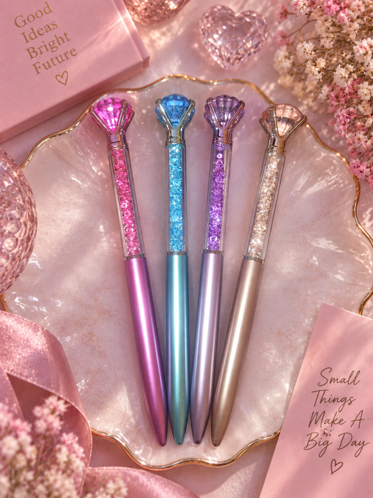 Crystal Diamond Top Glitter Pen