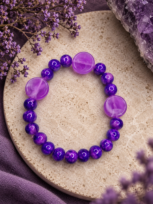 Violet Coin Bracelet